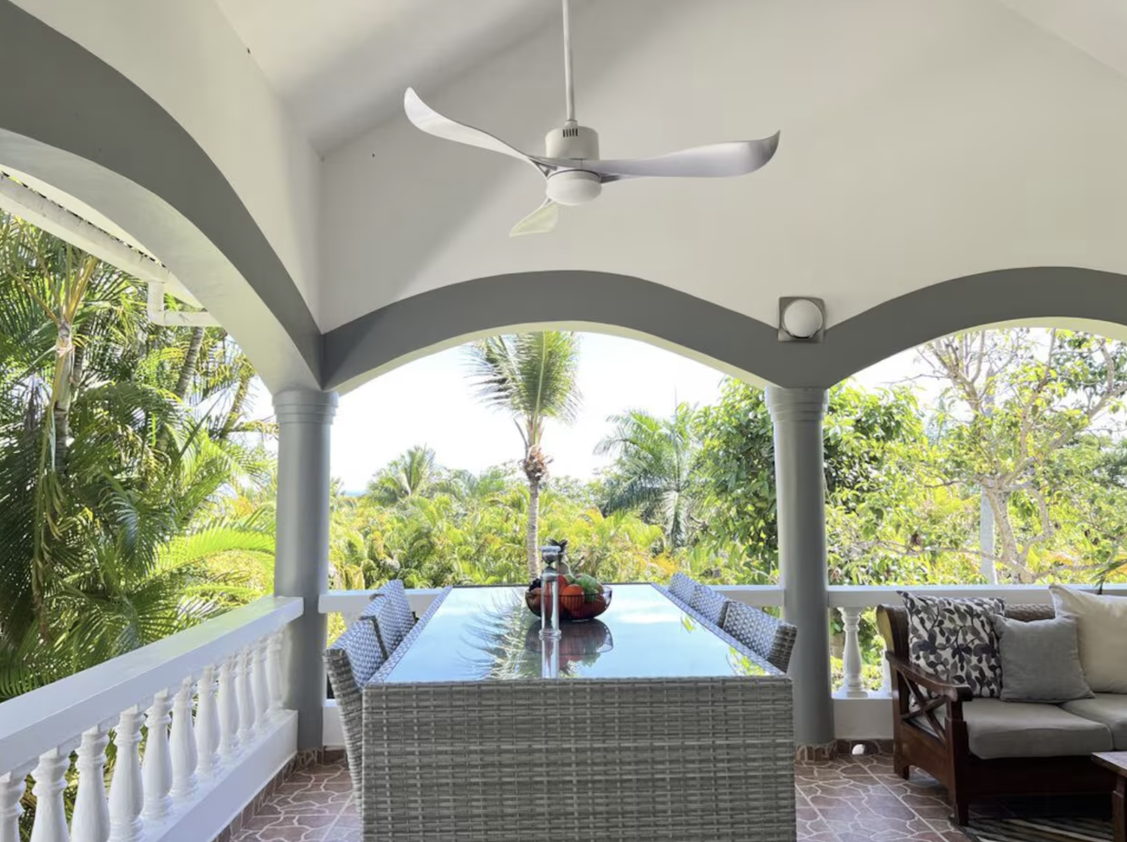 Covered Terrace — Garden Views